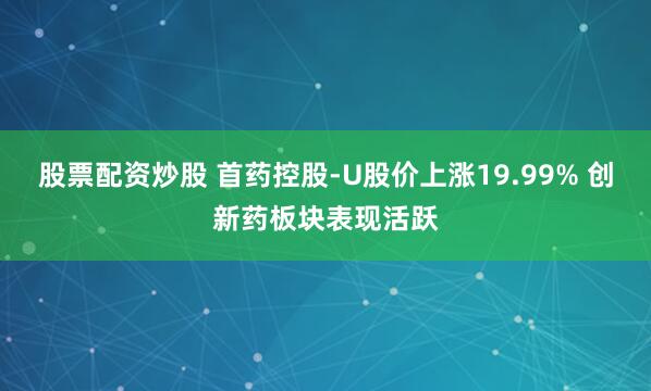 股票配资炒股 首药控股-U股价上涨19.99% 创新药板块表现活跃